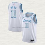 Camiseta Malik Monk NO 11 Los Angeles Lakers Ciudad 2021-22 Blanco