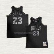 Camiseta Michael Jordan NO 23 Chicago Bulls Mitchell & Ness 1997-98 Negro Swingman
