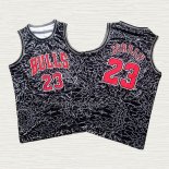 Camiseta Michael Jordan NO 23 Chicago Bulls Mitchell & Ness Negro2