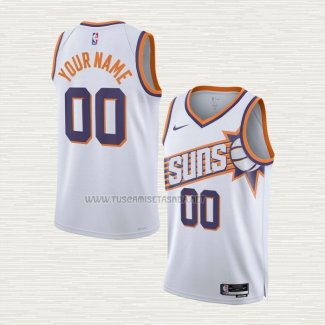 Camiseta Phoenix Suns Personalizada Association 2023-24 Blanco