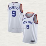 Camiseta RJ Barrett NO 9 New York Knicks 75th Anniversary Blanco