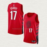 Camiseta Shaedon Sharpe NO 17 Portland Trail Blazers Statement 2022-23 Rojo