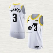 Camiseta Stanley Johnson NO 3 Utah Jazz Association Autentico 2022-23 Blanco