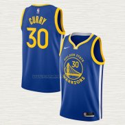 Camiseta Stephen Curry NO 30 Golden State Warriors Icon 2020-21 Azul