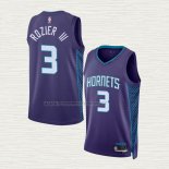 Camiseta Terry Rozier III NO 3 Charlotte Hornets Statement 2022-23 Violeta