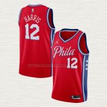 Camiseta Tobias Harris NO 12 Philadelphia 76ers Statement Rojo