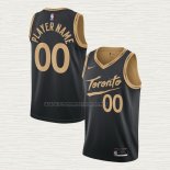 Camiseta Toronto Raptors Personalizada Ciudad 2020-21 Negro