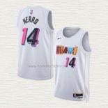 Camiseta Tyler Herro NO 14 Miami Heat Ciudad 2022-23 Blanco