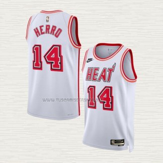 Camiseta Tyler Herro NO 14 Miami Heat Classic 2022-23 Blanco