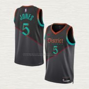 Camiseta Tyus Jones NO 5 Washington Wizards Ciudad 2023-24 Negro