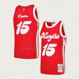 Camiseta Vince Carter NO 15 Memphis Grizzlies Mitchell & Ness 2015-16 Rojo