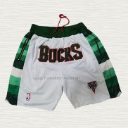 Pantalone Milwaukee Bucks Blanco