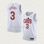 Camiseta Caris Levert NO 3 Cleveland Cavaliers Association 2022-23 Blanco