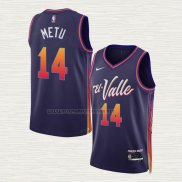 Camiseta Chimezie Metu NO 14 Phoenix Suns Ciudad 2023-24 Violeta