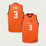 Camiseta Chris Paul Nino Phoenix Suns Statement 2020-21 Naranja