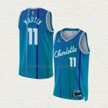 Camiseta Cody Martin NO 11 Charlotte Hornets Ciudad 2021-22 Azul