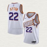 Camiseta Deandre Ayton NO 22 Phoenix Suns Association 2023-24 Blanco