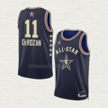 Camiseta Demar Derozan NO 11 Chicago Bulls All Star 2024 Azul