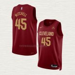 Camiseta Donovan Mitchell NO 45 Cleveland Cavaliers Icon 2022-23 Rojo