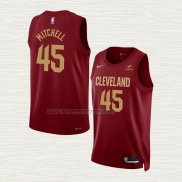 Camiseta Donovan Mitchell NO 45 Cleveland Cavaliers Icon 2022-23 Rojo