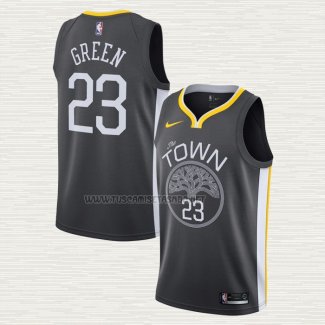 Camiseta Draymond Green NO 23 Golden State Warriors Statement Negro