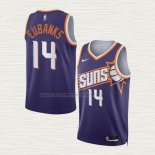 Camiseta Drew Eubanks NO 14 Phoenix Suns Icon 2023-24 Violeta