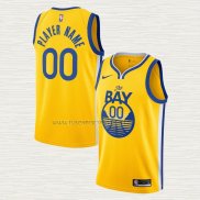 Camiseta Golden State Warriors Personalizada Statement 2019-20 Amarillo