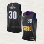 Camiseta Jay Huff NO 30 Denver Nuggets Ciudad 2023-24 Negro