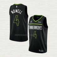 Camiseta Jaylen Nowell NO 4 Minnesota Timberwolves Statement 2022-23 Negro