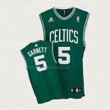 Camiseta Kevin Garnett NO 5 Boston Celtics Verde