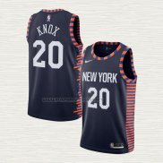 Camiseta Kevin Knox NO 20 New York Knicks Ciudad Edition 2019-20 Azul