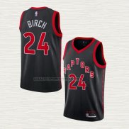 Camiseta Khem Birch NO 24 Toronto Raptors Statement 2020-21 Negro