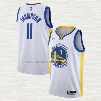 Camiseta Klay Thompson NO 11 Golden State Warriors Association 2020-21 Blanco