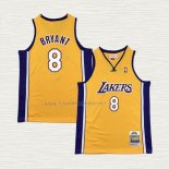 Camiseta Kobe Bryant NO 8 Nino Los Angeles Lakers Mitchell & Ness 1999-00 Amarillo