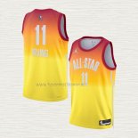 Camiseta Kyrie Irving NO 11 Brooklyn Nets All Star 2023 Naranja