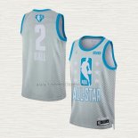 Camiseta LaMelo Ball NO 2 Charlotte Hornets All Star 2022 Gris