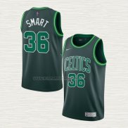 Camiseta Marcus Smart NO 36 Boston Celtics Earned 2020-21 Verde