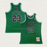 Camiseta Michael Jordan NO 23 Chicago Bulls Retro Verde