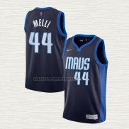 Camiseta Nicolo Melli NO 44 Dallas Mavericks Earned 2020-21 Azul