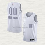 Camiseta Oklahoma City Thunder Personalizada Ciudad 2021-22 Blanco