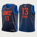 Camiseta Paul George NO 13 Nino Oklahoma City Thunder Statement 2017-18 Azul