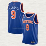 Camiseta RJ Barrett NO 9 New York Knicks Icon Azul