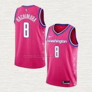 Camiseta Rui Hachimura NO 8 Washington Wizards Ciudad 2022-23 Rosa