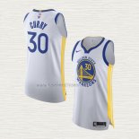 Camiseta Stephen Curry NO 30 Golden State Warriors Association Autentico Blanco