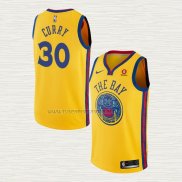 Camiseta Stephen Curry NO 30 Golden State Warriors Ciudad Amarillo