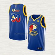 Camiseta Stephen Curry NO 30 Golden State Warriors Filipino Azul