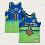 Camiseta Steve Smith NO 8 Atlanta Hawks Mitchell & Ness 1996-97 Verde