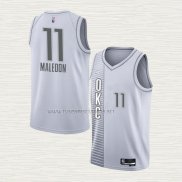 Camiseta Theo Maledon NO 11 Oklahoma City Thunder Ciudad 2021-22 Blanco