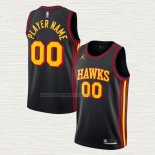 Camiseta Atlanta Hawks Personalizada Statement Negro