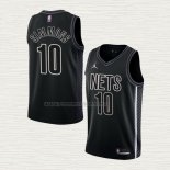 Camiseta Ben Simmons NO 10 Brooklyn Nets Statement 2022-23 Negro